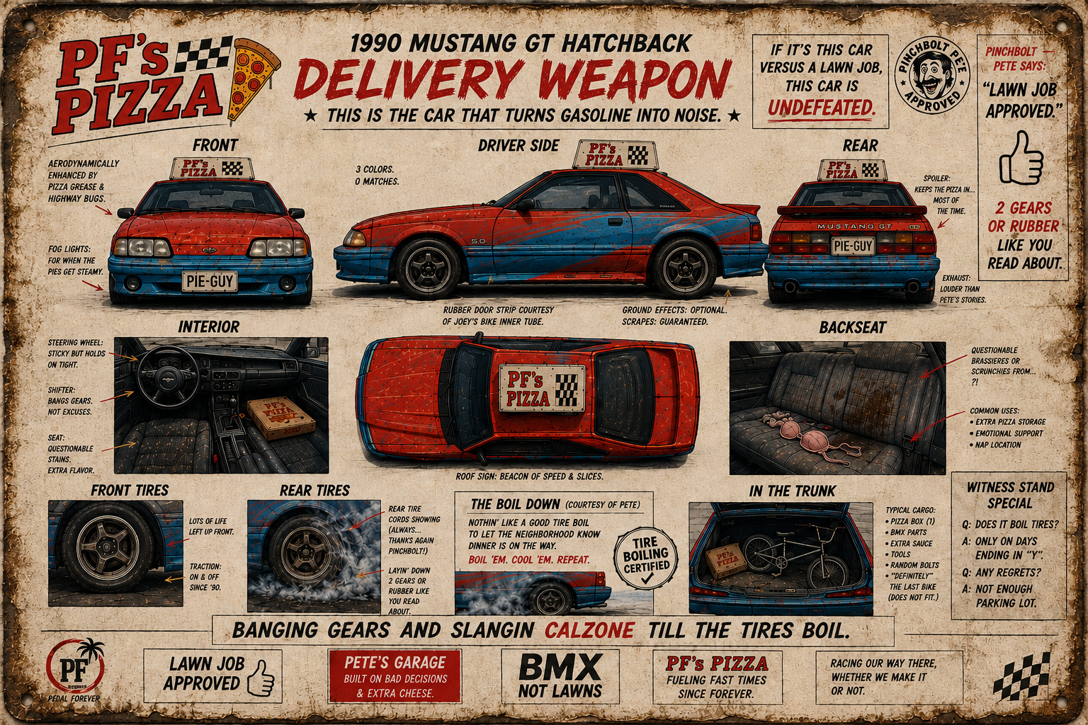 Pedal Forever Delivery Weapon Poster